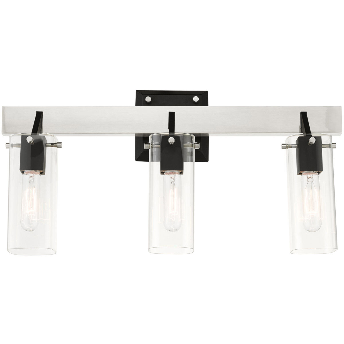 Beckett 3 Light 24 inch Brushed Nickel Vanity Sconce Wall Light