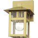 Crestlake 1 Light 8.5 inch Satin Gold Outdoor Wall Lantern