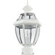 Monterey 1 Light 17 inch White Outdoor Post Top Lantern