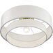 Manorwood 3 Light 18 inch Soft Gold Semi-Flush Ceiling Light