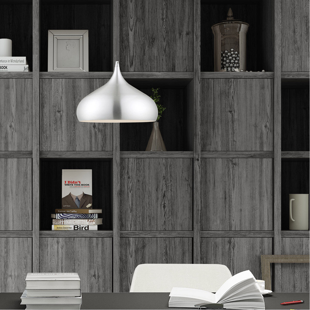 Allison 1 Light 14 inch Brushed Aluminum Mini Pendant Ceiling Light