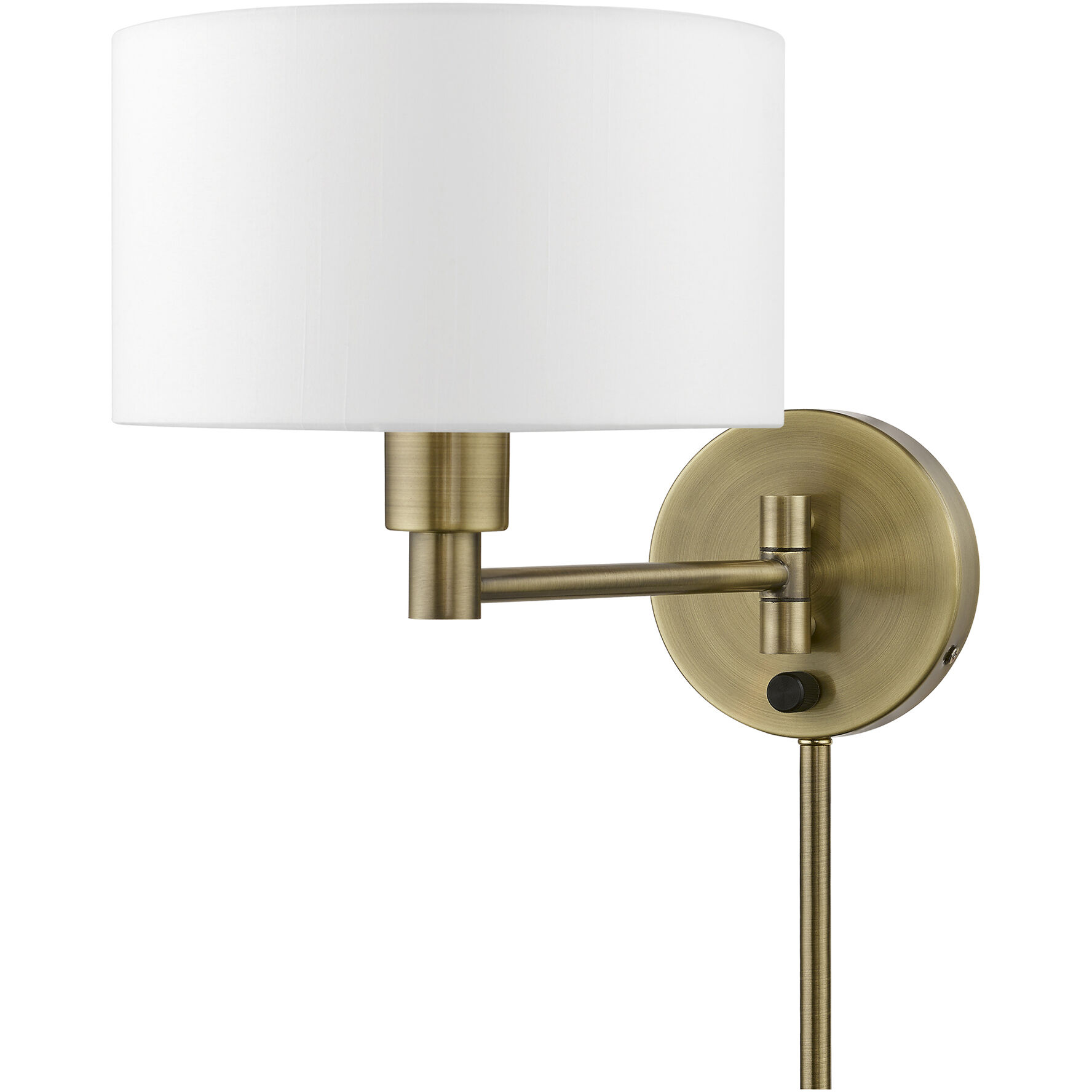 Allison 15 inch 60.00 watt Antique Brass Swing Arm Wall Lamp Wall Light