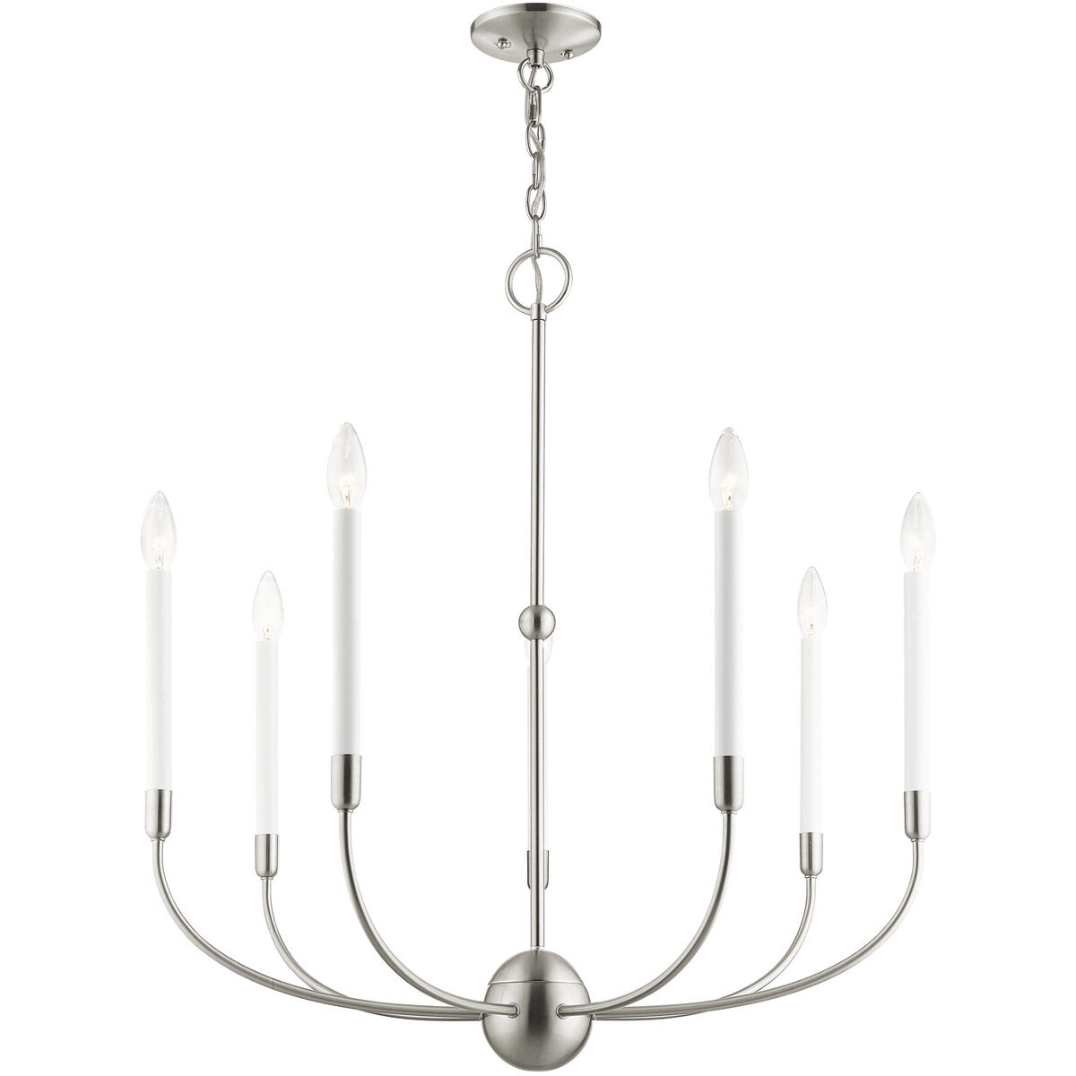 Clairmont 7 Light 28 inch Brushed Nickel Chandelier Ceiling Light