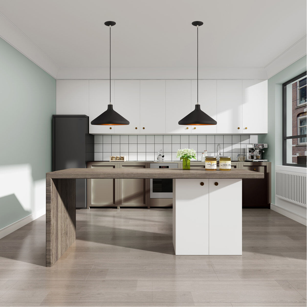 Allison 1 Light 15 inch Black Mini Pendant Ceiling Light