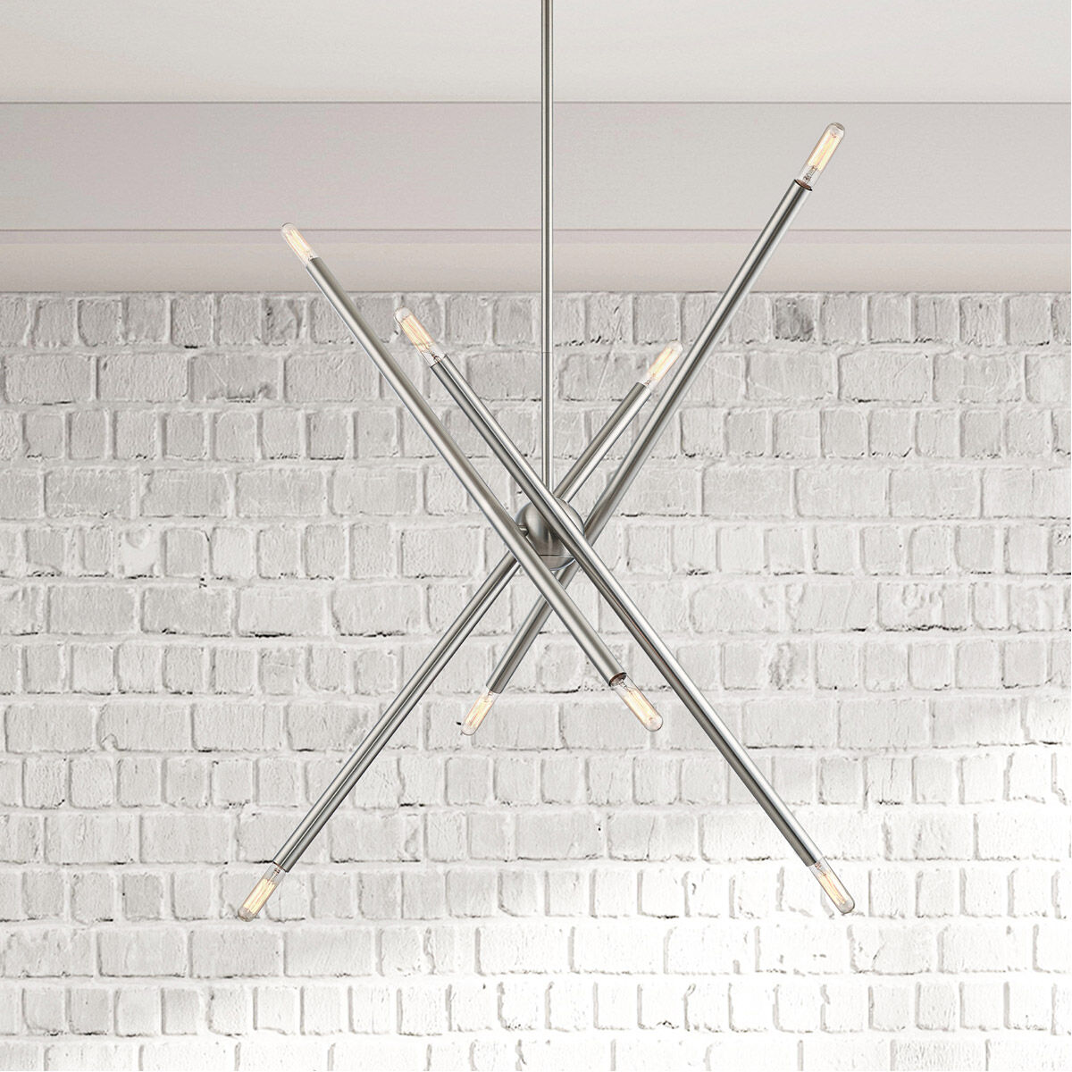 Soho 8 Light 12 inch Brushed Nickel Chandelier Ceiling Light