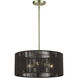 Acordia 3 Light 18 inch Antique Brass Pendant Chandelier Ceiling Light