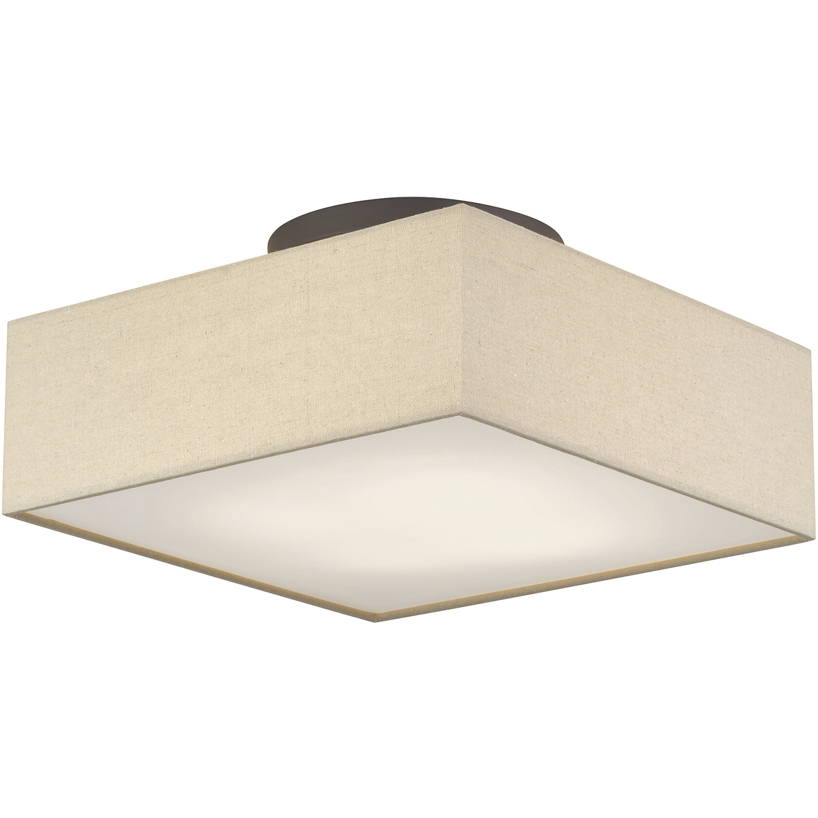Summit 4 Light 15 inch Bronze Semi Flush Mount Ceiling Light, Large