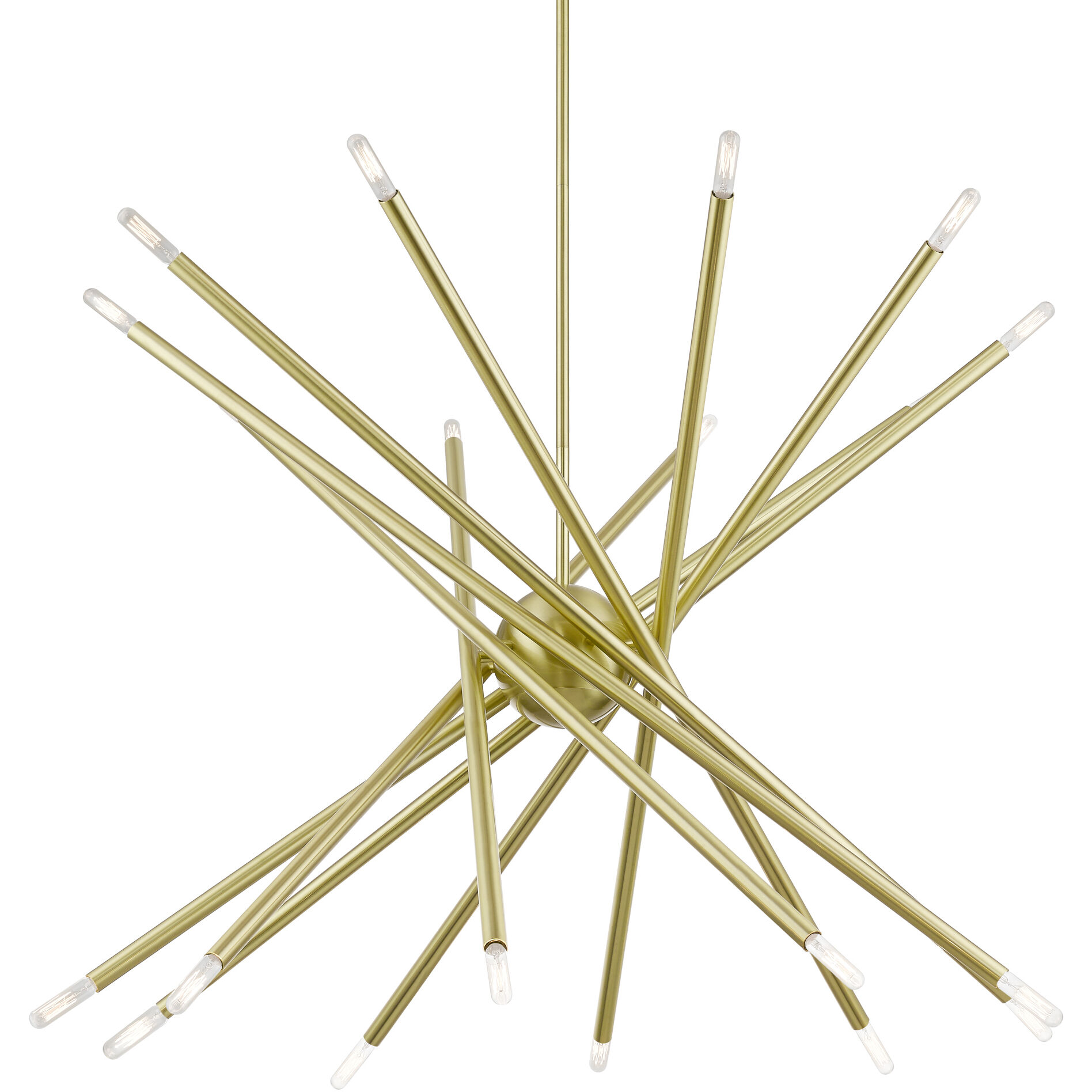 Soho 20 Light 38 inch Satin Brass Chandelier Ceiling Light, Large