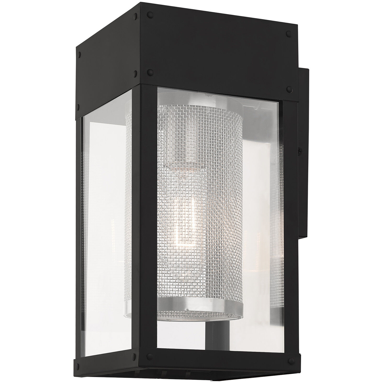 Franklin 1 Light 12 inch Black Outdoor Wall Lantern