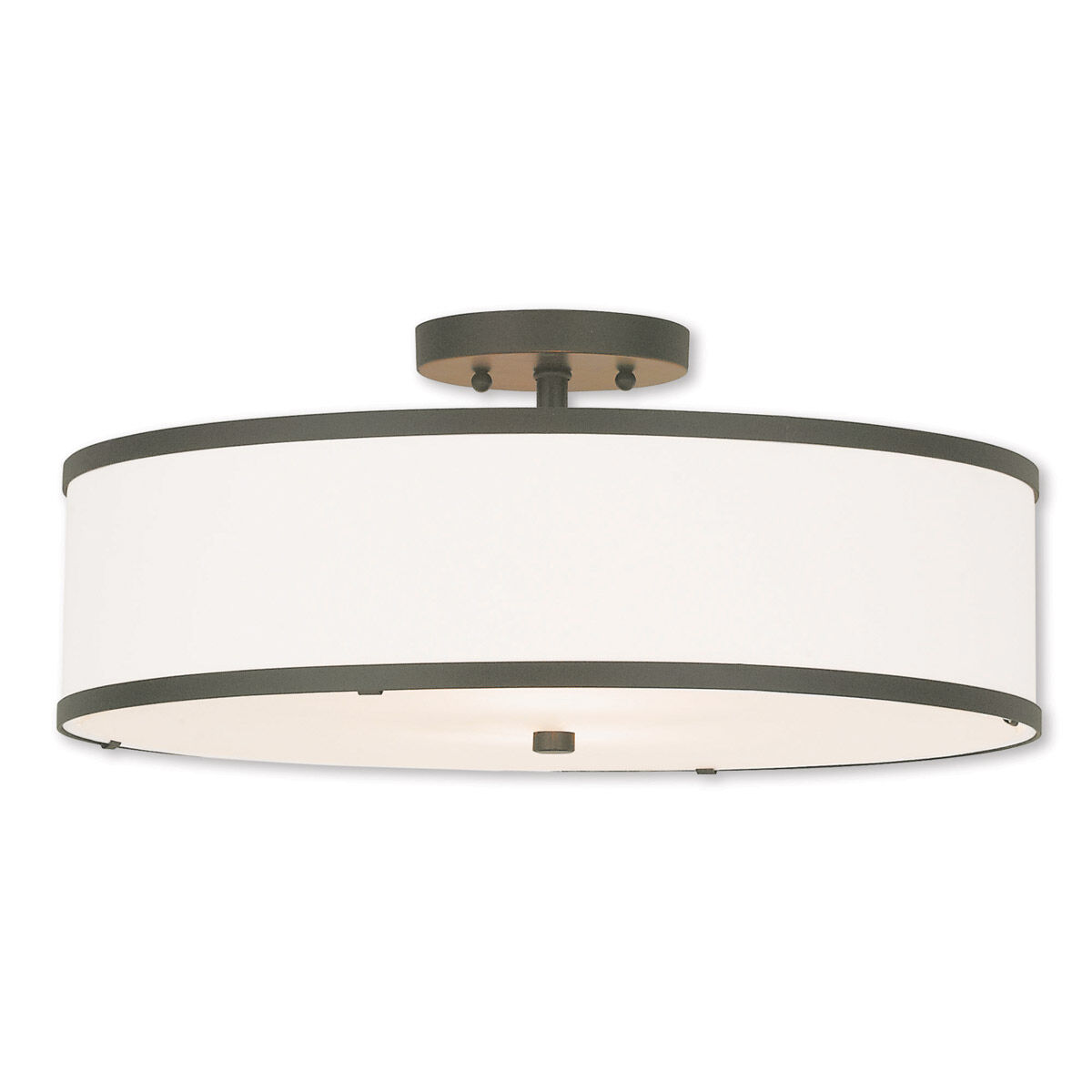 Park Ridge 3 Light 18 inch Bronze Semi-Flush Mount Ceiling Light