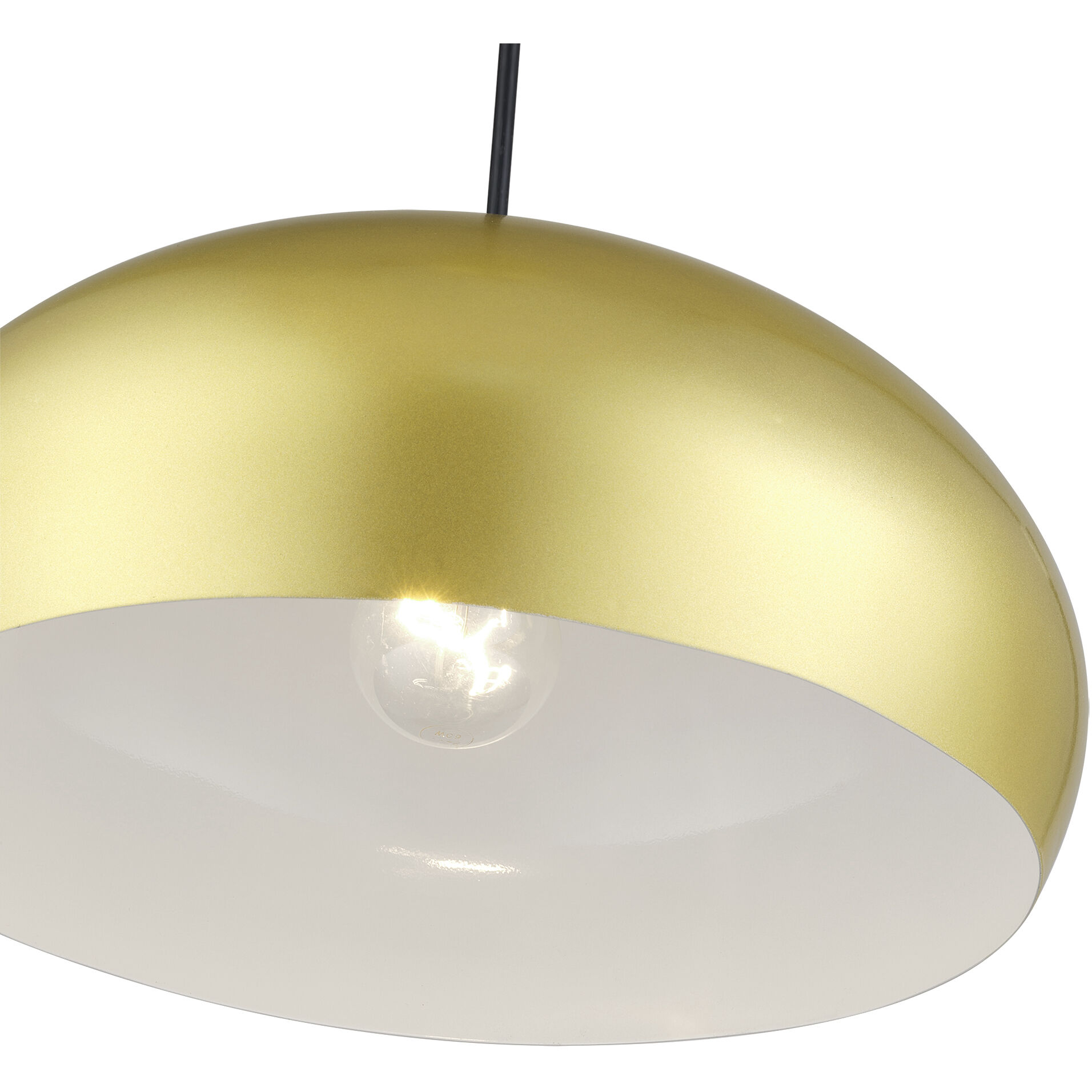 Domma 1 Light 14 inch Soft Gold with Polished Brass Accents Pendant Ceiling Light