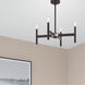 Copenhagen 4 Light 20 inch Bronze Mini Chandelier Ceiling Light