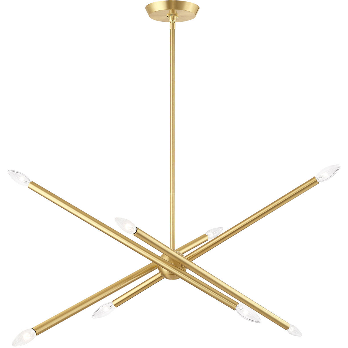 Soho 8 Light 12 inch Satin Brass Chandelier Ceiling Light