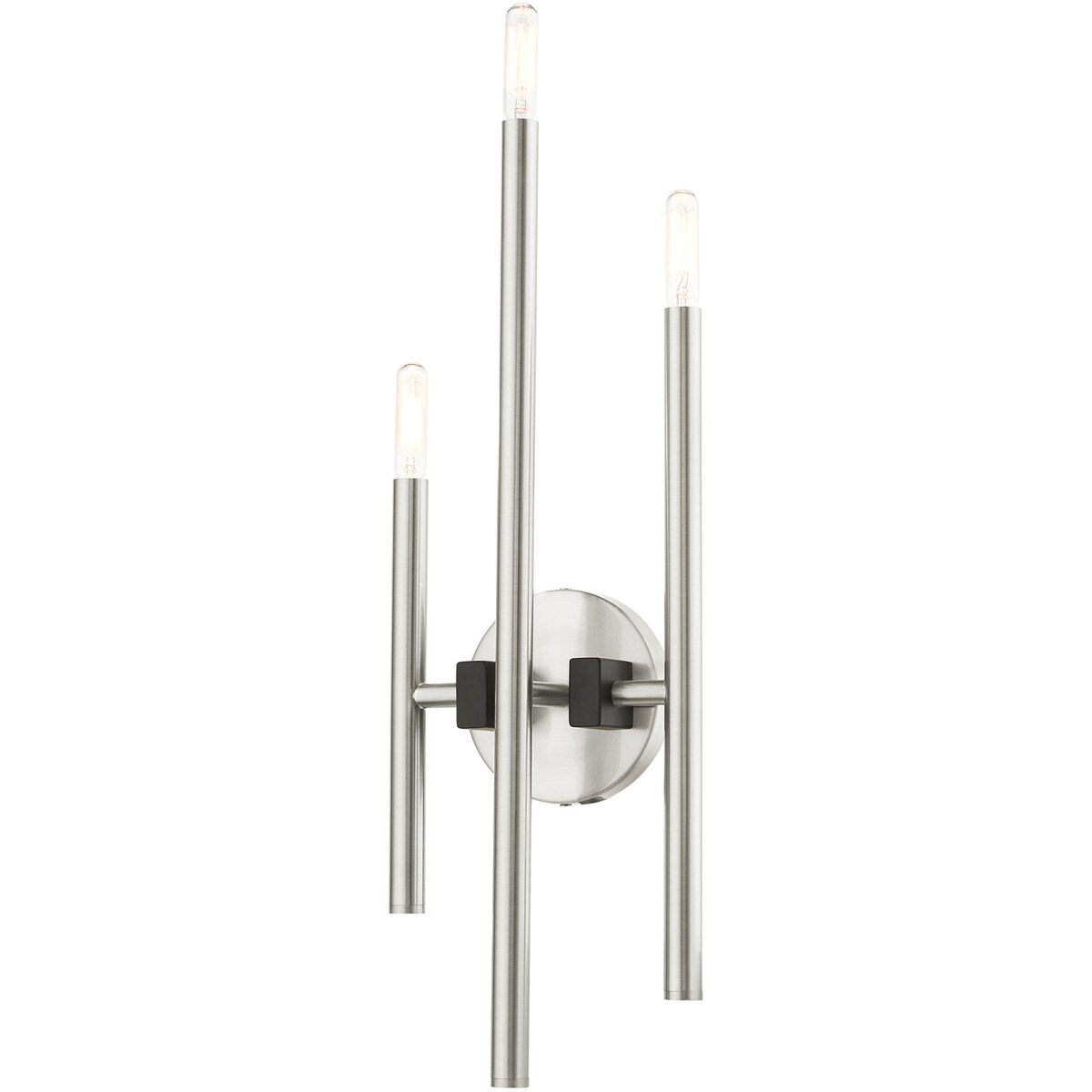 Denmark 3 Light 8 inch Brushed Nickel ADA ADA Triple Sconce Wall Light
