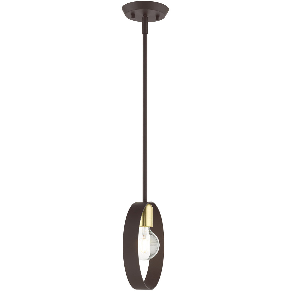 Modesto 1 Light 5.13 inch Bronze Pendant Ceiling Light