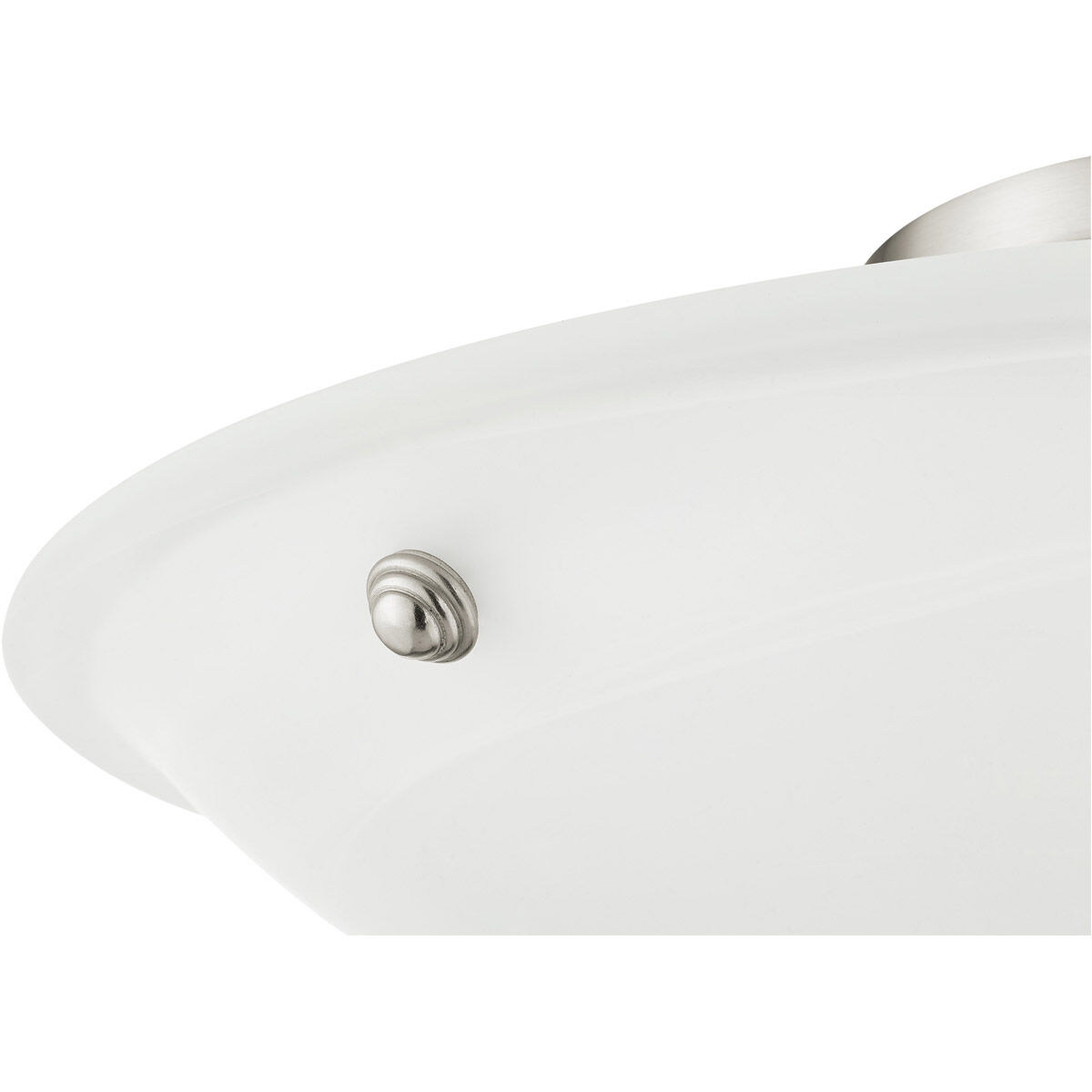 Oasis 3 Light 20 inch Brushed Nickel Semi-Flush Mount Ceiling Light