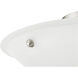 Oasis 3 Light 20 inch Brushed Nickel Semi-Flush Mount Ceiling Light