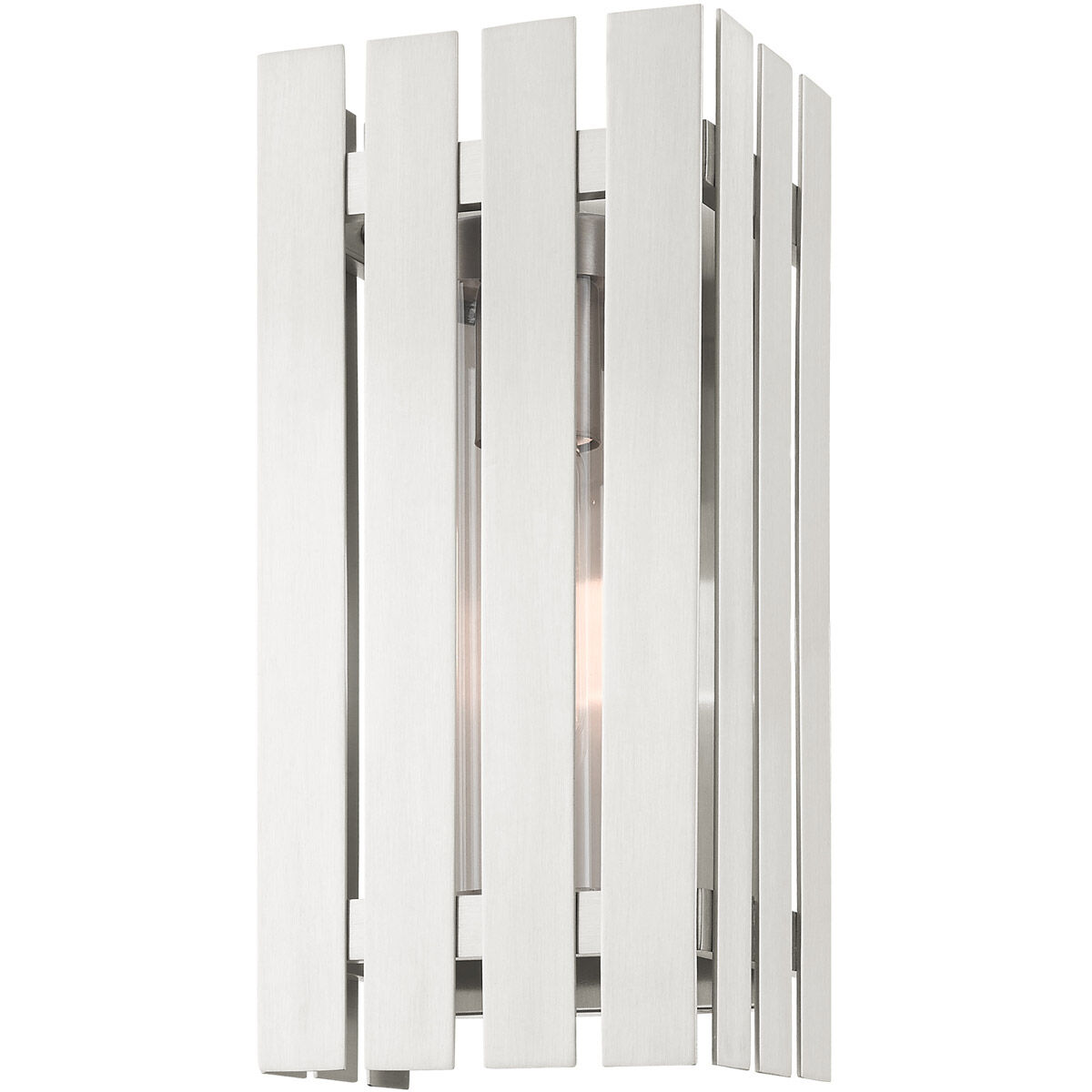 Greenwich 1 Light 13 inch Brushed Nickel Outdoor Wall Lantern