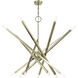 Monaco 14 Light 40 inch Antique Brass Foyer Chandelier Ceiling Light