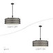 Vistaview 5 Light 24 inch English Bronze Pendant Chandelier Ceiling Light