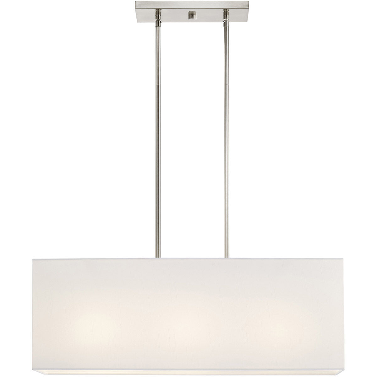 Summit 3 Light 28 inch Brushed Nickel Linear Chandelier Ceiling Light