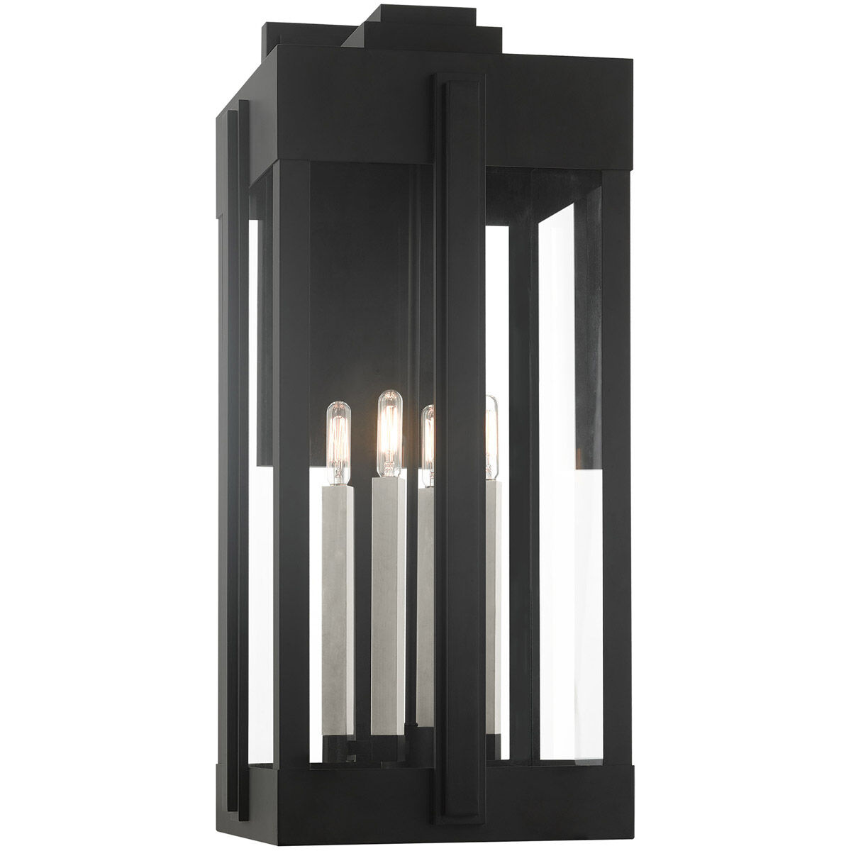 Lexington 4 Light 29 inch Black Outdoor Wall Lantern