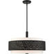 Noria 5 Light 24 inch Black Chandelier Ceiling Light
