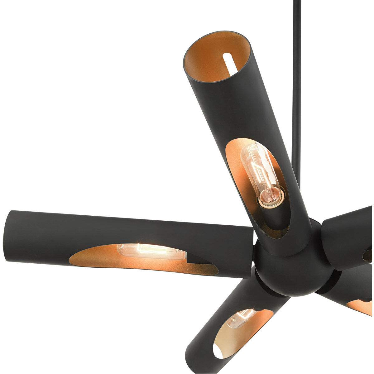 Novato 5 Light 33 inch Black Chandelier Ceiling Light