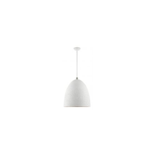 Arlington 3 Light 19 inch White with Brushed Nickel Accents Pendant Ceiling Light