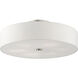 Meridian 6 Light 30 inch Brushed Nickel Semi Flush Ceiling Light