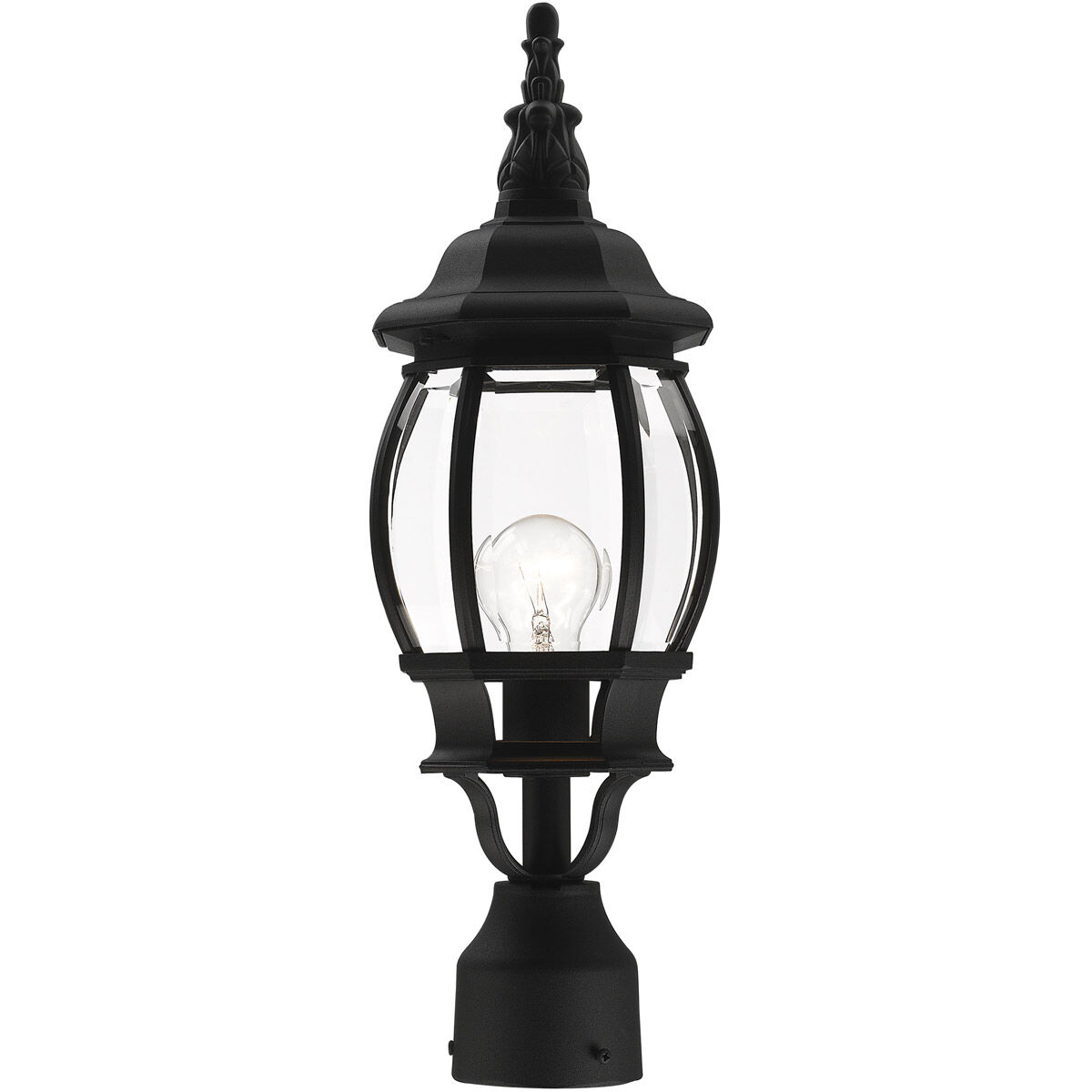Frontenac 1 Light 19.5 inch Textured Black Outdoor Post Top Lantern
