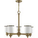 Middlebush 5 Light 25 inch Antique Brass Chandelier Ceiling Light