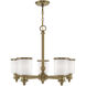 Middlebush 5 Light 25 inch Antique Brass Chandelier Ceiling Light