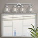 Ashridge 4 Light 35.75 inch Polished Chrome Large Vanity Sconce Wall Light