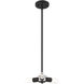 Copenhagen 3 Light 13 inch Black Mini Chandelier Ceiling Light