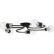 Bromley 5 Light 20 inch Black with Brushed Nickel Accents Flush Mount Ceiling Light, Large