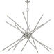 Soho 16 Light 50 inch Brushed Nickel Foyer Chandelier Ceiling Light