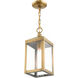 Nyack 1 Light 6 inch Antique Brass Outdoor Pendant Lantern