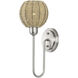 Summervine 1 Light 6.5 inch Brushed Nickel Single Sconce Wall Light, Single