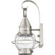 Newburyport 1 Light 14 inch Brushed Nickel Outdoor Wall Lantern