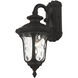 Oxford 1 Light 16 inch Textured Black Outdoor Wall Lantern