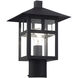 Crestlake 1 Light 13.5 inch Textured Black Outdoor Post Top Lantern