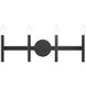 Copenhagen 4 Light 24 inch Black ADA Vanity Sconce Wall Light