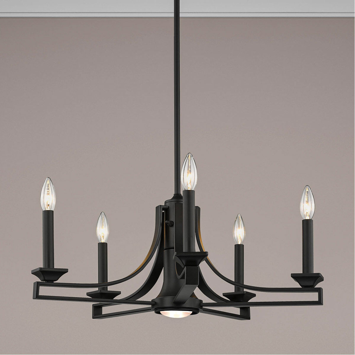 Trumbull 6 Light 24 inch Bronze Chandelier Ceiling Light