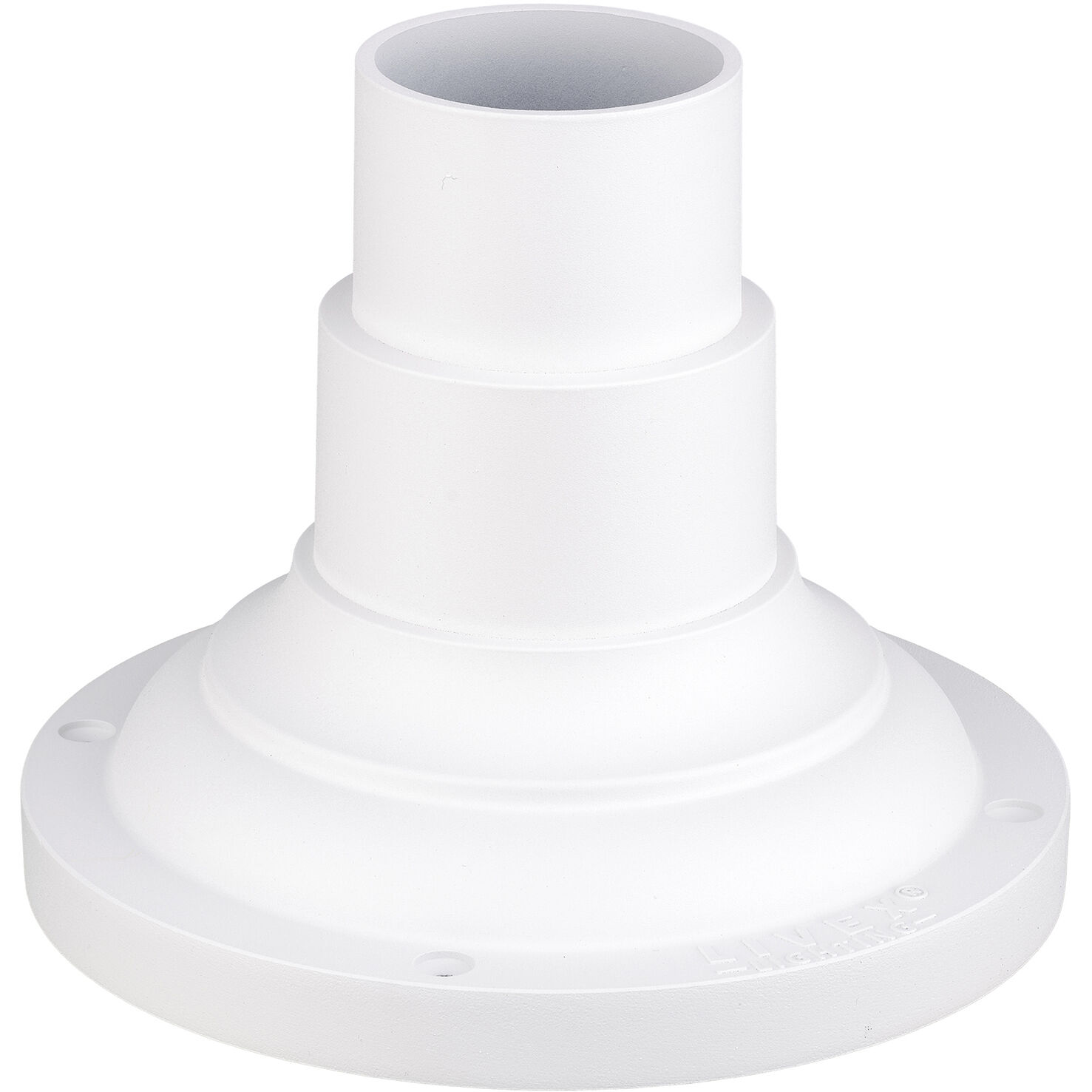 Allison 6.5 inch Textured White Pier Mount Adapter