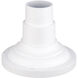Allison 6.5 inch Textured White Pier Mount Adapter