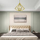 Diamond 6 Light 25 inch Polished Brass Chandelier Ceiling Light