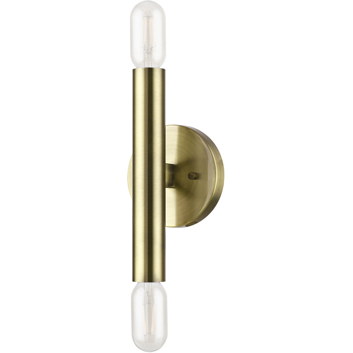 Copenhagen 2 Light 5 inch Antique Brass ADA ADA Wall Sconce Wall Light
