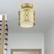 Vistaview 1 Light 7.25 inch Soft Gold Semi-Flush Ceiling Light