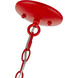Katarina 5 Light 23 inch Shiny Red Chandelier Ceiling Light